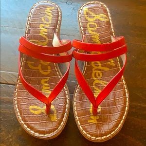 Never worn Sam Edelman wedge sandals!